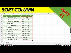 21. power query sort columns alphabetically ( sort otomatis excel )