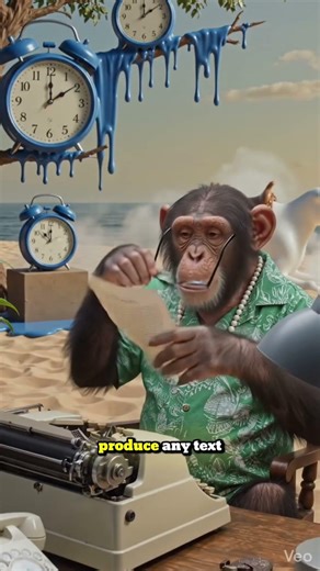 The Infinite Monkey Theorem #infinitemonkeytheorem #probability #didyouknow #randomness #philosophy