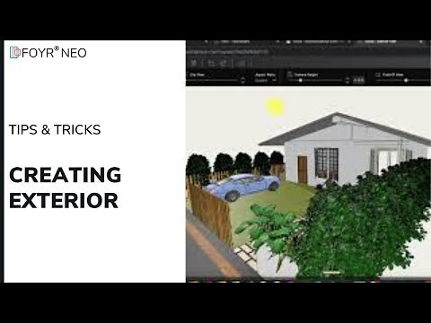Creating Exteriors using Shapes | Foyr Neo