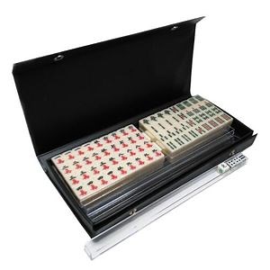 [Hot Item] 144 Colored Engraved Tiles with Leather Box