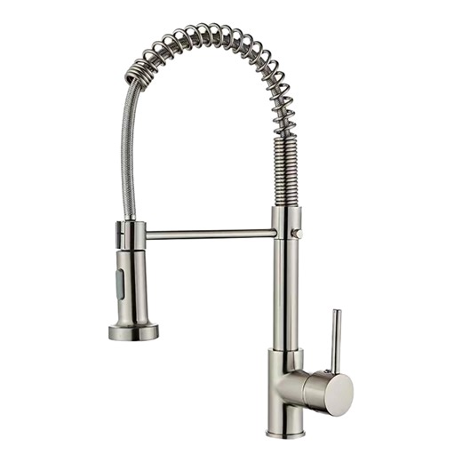 Best-selling Matte Kitchen Faucet Commercial Single-handle Single-lever Pull-down Sprayer Spring Kitchen Sink Faucet