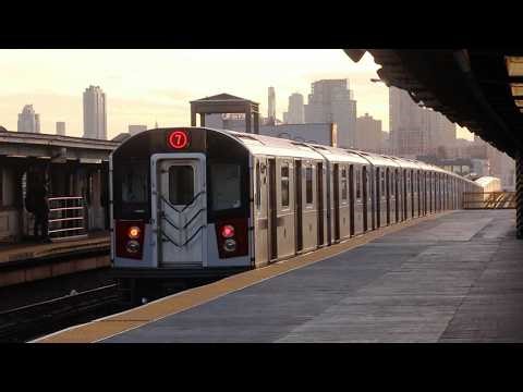 NYCT Subway: R188 (7) & (7X) Trains at 46th Street-Bliss Street (w/ Temporary Platforms) (May 2026)