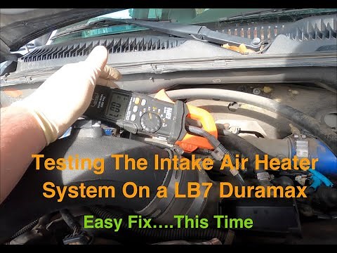 2003 GMC Sierra 2500Hd P0540 Intake Air Heater Testing