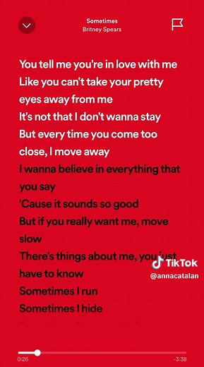 Britney Spears Sometimes Song Lyrics