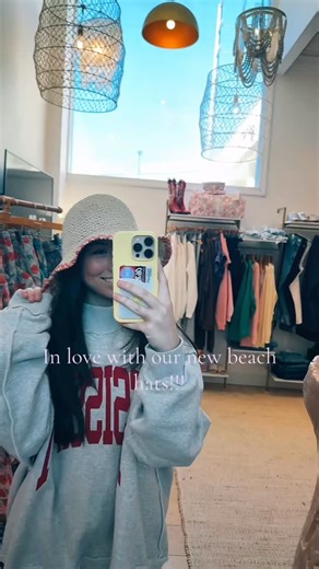 Made You Look Nashville on Instagram: "Sun, sand, and the perfect finishing touch ☀️🏖️ Our new beach hats just dropped — your spring break + summer outfits = officially complete. Shop them now at Made You Look Nashville 🤍 #madeyoulooknashville #nashvilleboutique #shoplocalnashville #boutiquefinds #beachhat"