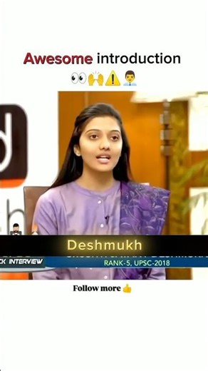 Upsc topper interview in english medium ll introduction for upsc interview #upsc #ias #upscinterview