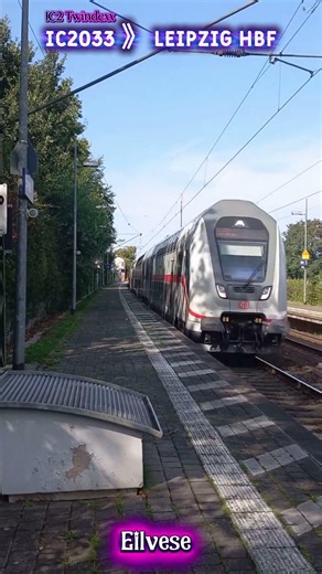 Zugdurchfahrt IC 2033 ➡️ Leipzig HBF in Eilvese #ic2 #twindexx #leipzig