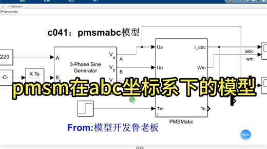 pmsm在abc坐标系下的模型