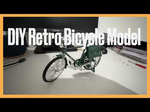 Step-by-Step Assembly: 19cm Retro Bicycle Model Kit | Vintage Alloy DIY Miniature Build Guide