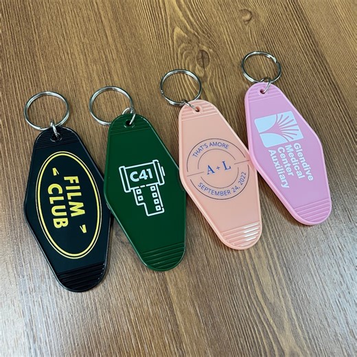 50-1000pcs Hotel Motel Keychains, Custom Vintage Plastic Key Tag, Personalized Logo Printed Tag, Promotional Gifts for Wedding/party/school - Etsy