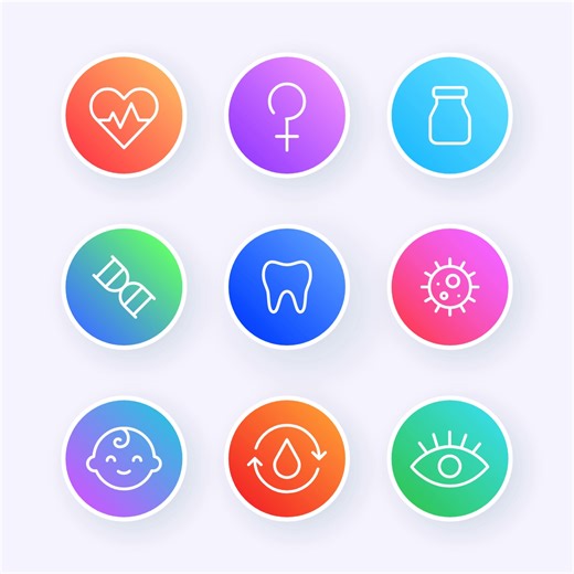 Animated Medical Icons | Healthcare Icon Set | UI Motion Design