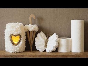 I Made Amazing Handmade White Decorations! Easy DIY Crafts with Toilet Paper & Paper Towel