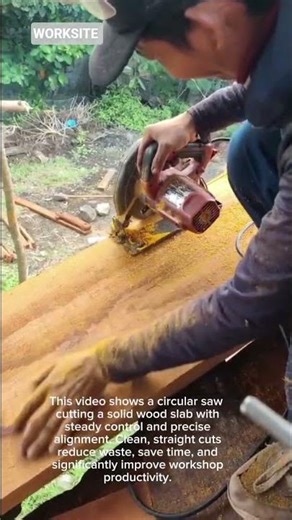 Power Saw Wood Cutting Technique | Fast & Efficient Carpentry Work