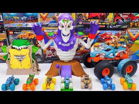 Monster Jam Collection Unboxing Review | Jump over Monster Jam trucks with booster power