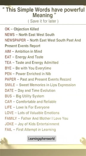 Easy English Words with Deep Meaning