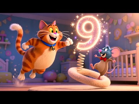 Tom Jerry Magic Numbers 🔢✨🎵 | Counting Song for Kids | Playful Nursery Rhyme
