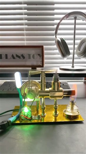 Who wouldn't love such a beautiful external combustion engine! #model #toy #engine