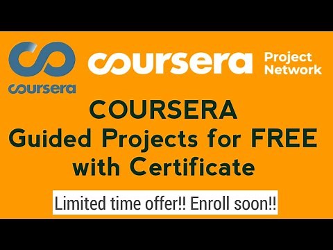 Coursera guided projects for free with certificate | Coursera Project Network