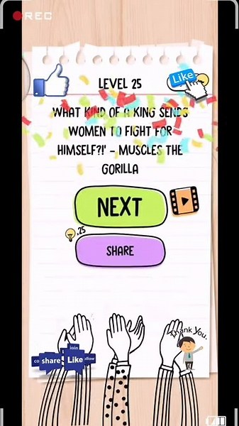Brain Test 2 Tom's Adventure level 25 solution or walkthrough