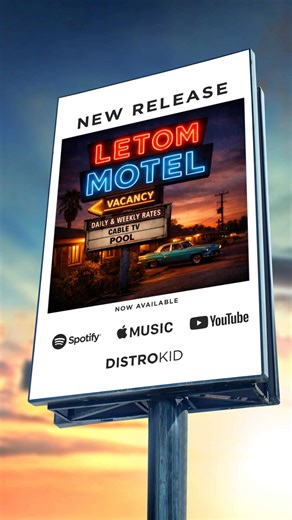 *LETOM Motel* is out on all the platforms. Been really encouraged by the response so far — including some nice attention from **ninety-one point five KUNV here in Las Vegas**. Appreciate everyone who’s been listening and sharing. More to come. | The Blue Smoke Band