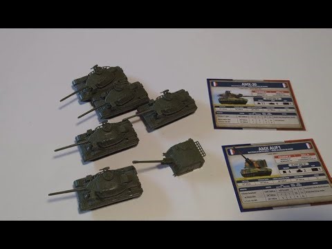 Team Yankee French AMX 30 and AMX Auf1 build and unit review