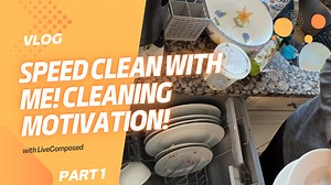 Speed CLEAN WITH ME! Cleaning Motivation! Part 1
