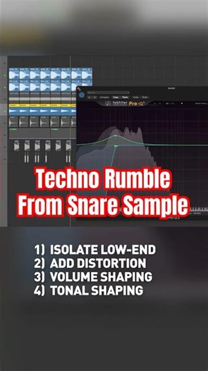 How to make Techno Rumble From Snare Sample