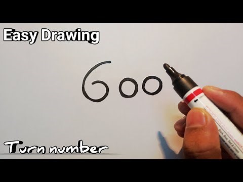 How to draw a cat sleeping from number 600 | Easy step by step drawing | Simple cat drawing tutorial