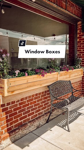 Budget DIY Cedar Window Flower Boxes
