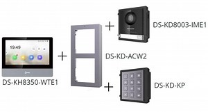 DS-KD8003-IME1-KIT1 Hikvision Intercom Bundle with Video Door Station, Keypad & 7" Touch Screen