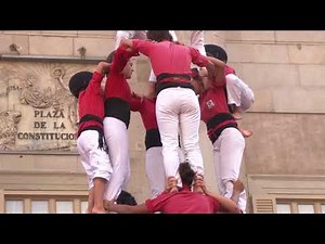 Castell in Barcelona, Human Towers of Catalunya, Spain