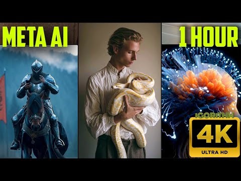 4K AI TV Background Stream. 1 hour #15 | #igorithm #screensaver #wallpaper