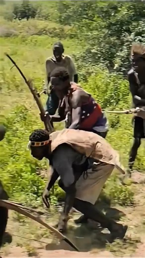 Deer Freezes Too Late | Hadzabe Hunter Executes Perfect Shot.#shorts #wildlife #hadzatribe