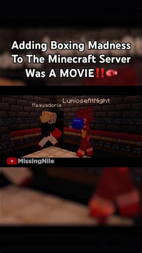 Adding Boxing Madness To The Minecraft Server Was A MOVIE‼️🥊