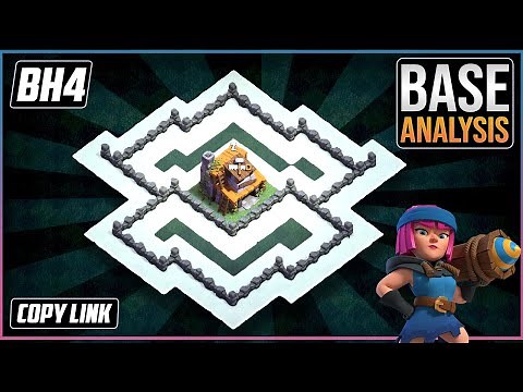 THE NEW ULTIMATE BH4 TROPHY[defense] Base 2023!!Builder Hall 4 Trophy Base Design with Copy Link–COC
