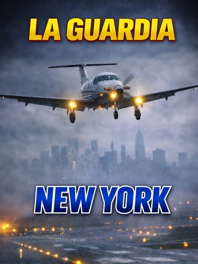 Dramatic Morning Fog Landing at LaGuardia Airport