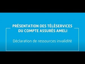 Déclarez vos ressources pour votre pension d'invalidité
