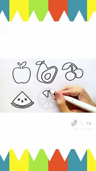 Easy Step-by-Step Fruit Drawing for Kids
