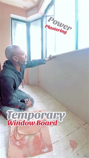 Temporary Window Board for Plastering: A Pro's Tip