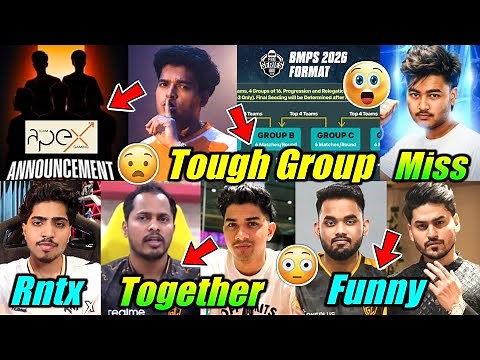 Apex Announcement 🔝 BMPS Groups 😳 Ninja on Rntx, Adi, News 😮 Joker, Reg Fun with Manya