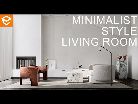 TUTORIAL: Realistic Render | Enscape 4.1 Interior Minimalist Style Living Room Rendering