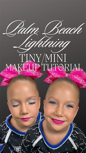 𝙳𝙴𝚂𝚃𝙸𝙽𝚈 𝚄𝚁𝙴𝙽𝙰 | Super easy cheer makeup tutorial for Palm Beach Lightning’s tiny and mini teams. Doing performance makeup on these athletes is always the... | Instagram