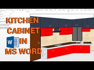 Kitchen Cabinet Design In Microsoft Word Tutorial. How To Design Kitchen Cabinet in MSWORD. #msword