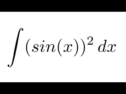 Integrating (sinx)^2: Integration by parts | Learning to integrate #29
