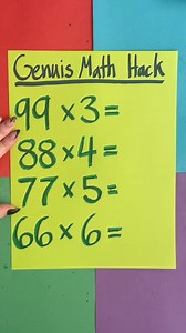 274K views · 1.5K reactions | Genius math hack #reels #math | At Home with Jennie and Nick | Facebook