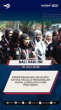 DEVELOPING LPM SUARA SATWA THROUGH AN INTRODUCTION TO THE WORLD OF JOURNALISM AND BROADCASTING 🎥📰...
