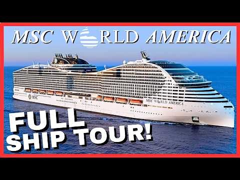 MSC World America 2025 FULL Walkthrough Ship Tour! | Inside the Newest Mega Cruise Ship!