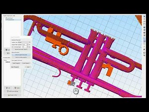 Dissolving PVA Water Soluble Filament from a 3D Print