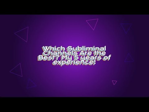🎧 Top Subliminal Channels That Actually Work ✨ | My 5-Year Experience🌿🧠