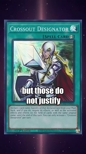 Understanding the Limitations of Crossout Designator in Yu-Gi-Oh!